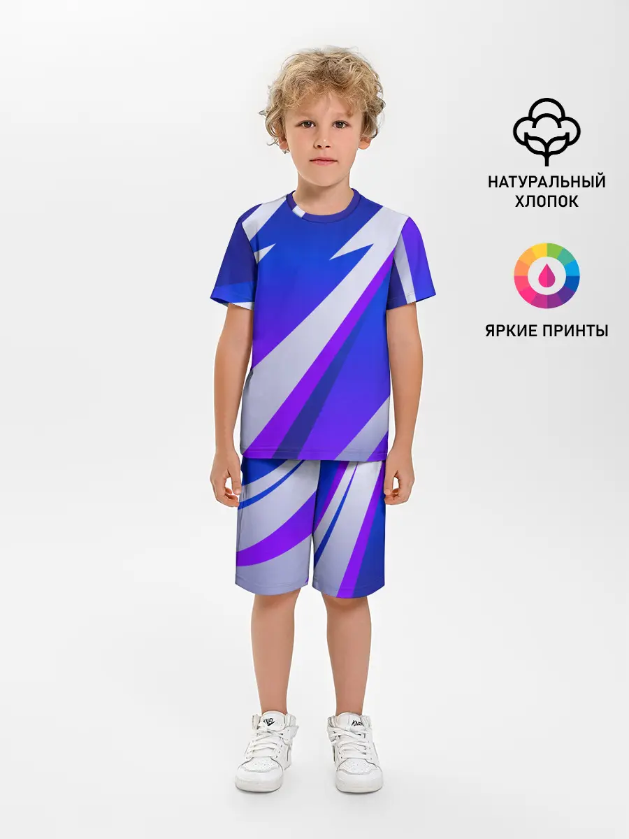 Детская пижама с шортами / SPORT STYLE BLUE