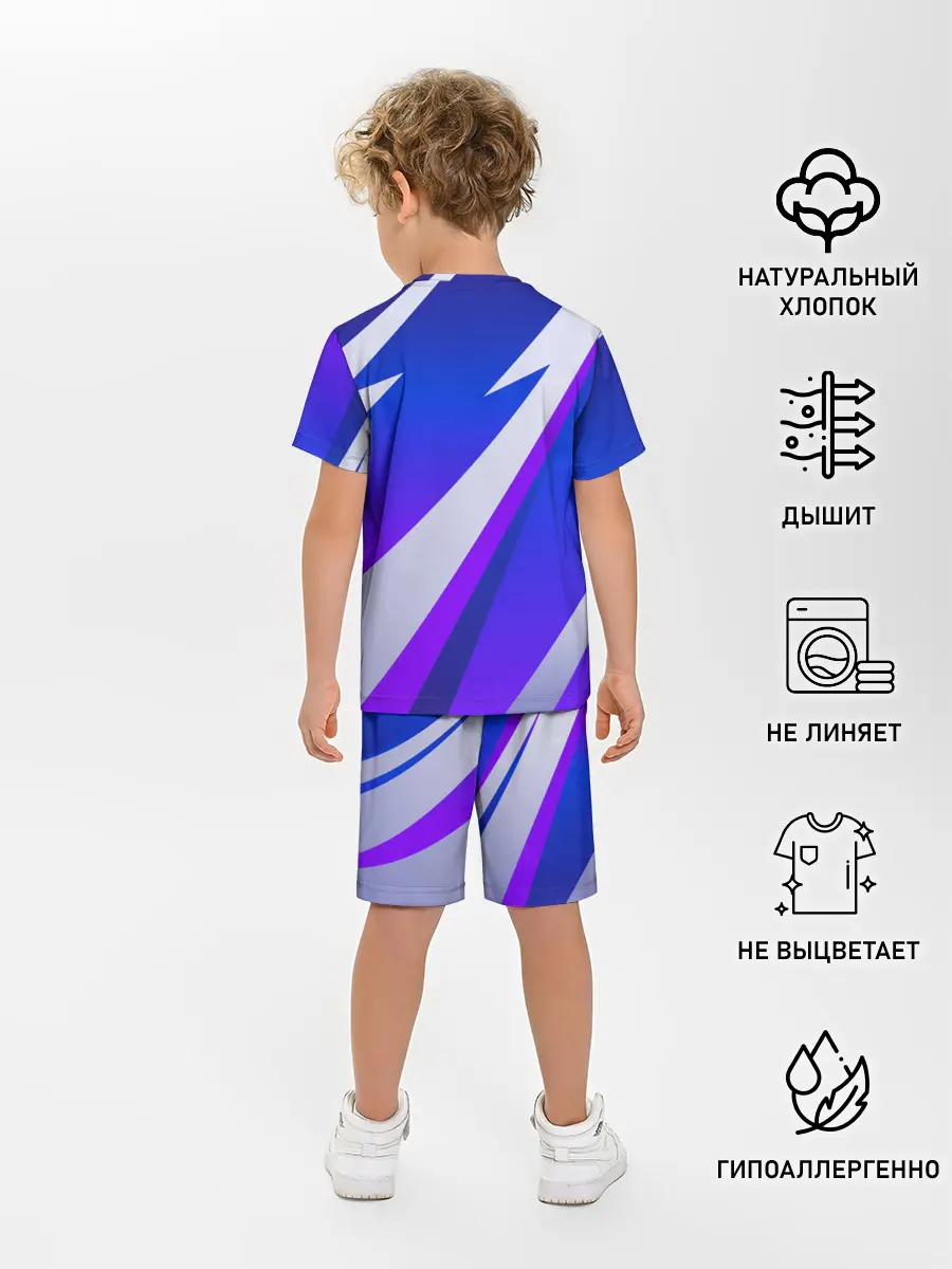 Детская пижама с шортами / SPORT STYLE BLUE