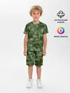Детская пижама с шортами / Canvas Green Camo