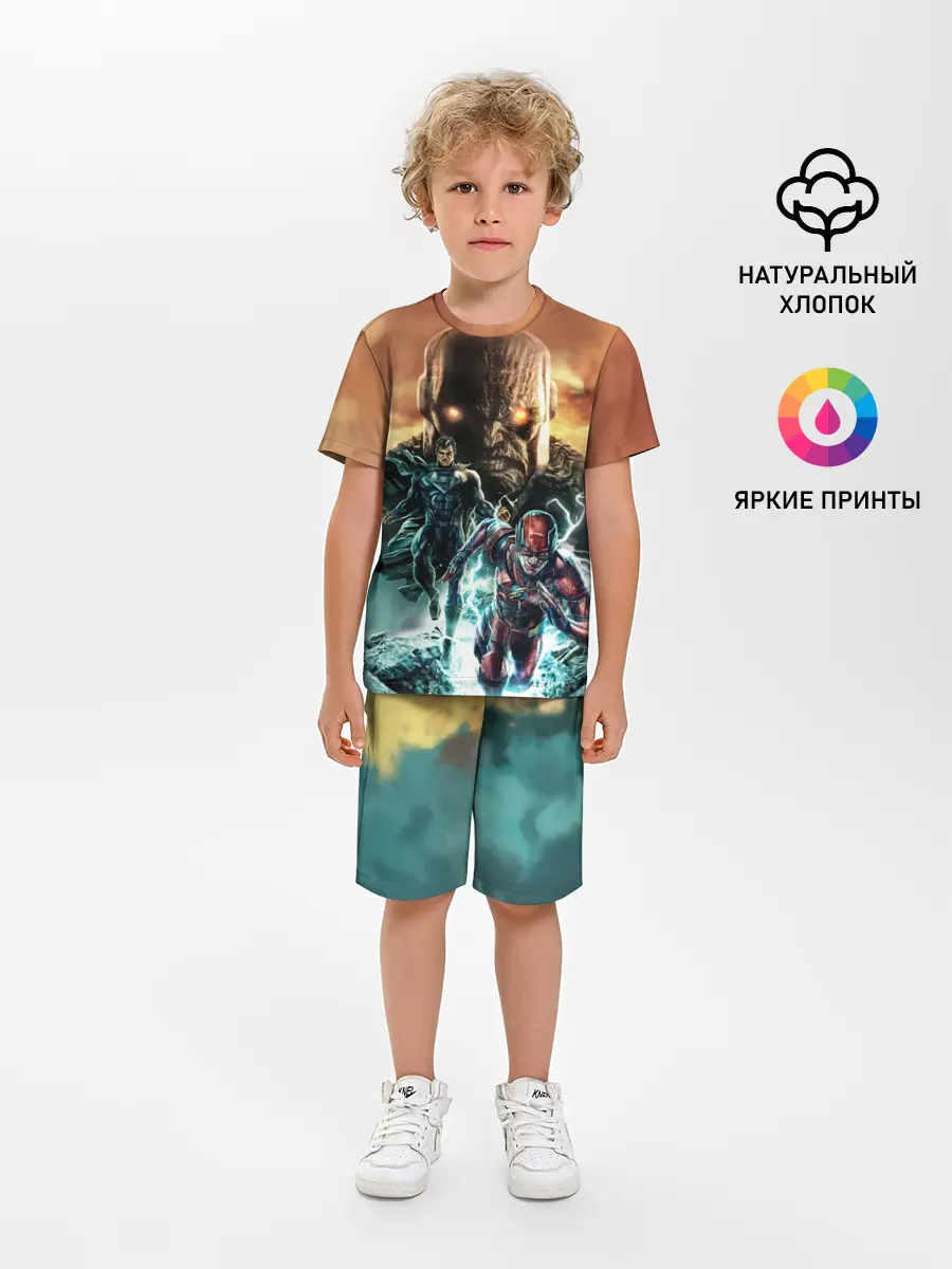 Детская пижама с шортами / The Flash, Superman V Darkseid