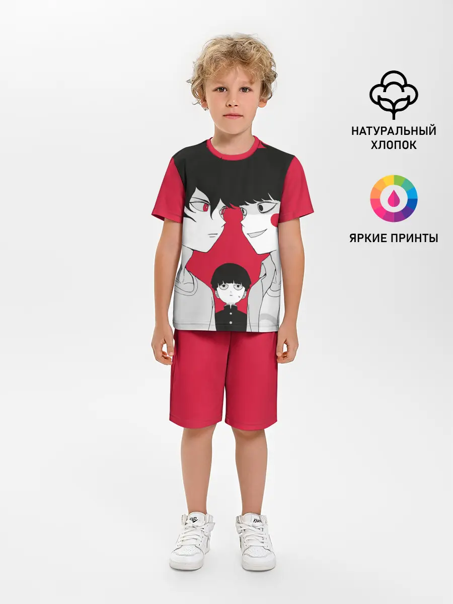 Детская пижама с шортами / Mob psycho 100 | Моб Психо 100