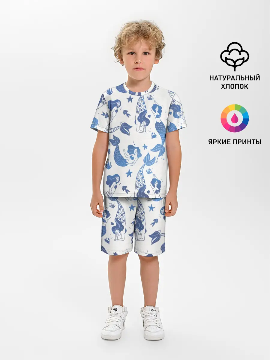 Детская пижама с шортами / Мир русалок