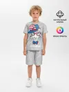 Детская пижама с шортами / Крутой белый тигр