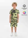Детская пижама с шортами / Камуфляж Хаки