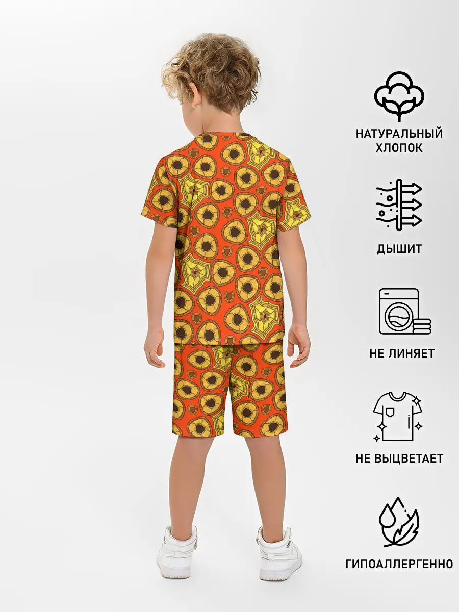 Детская пижама с шортами / Древний африканский узор