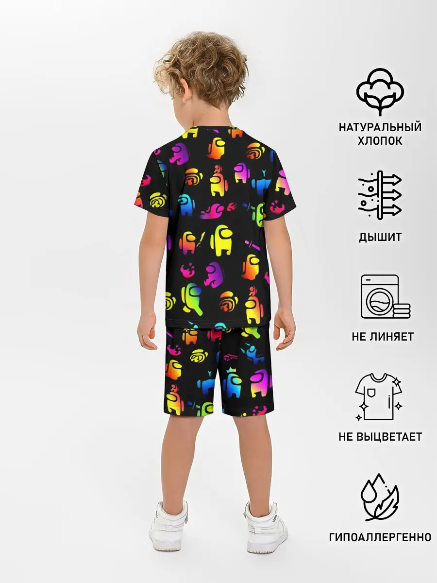 Детская пижама с шортами / AMONG US