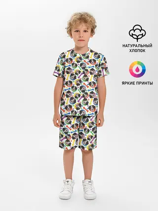 Детская пижама с шортами / Бернский Зенненхунд