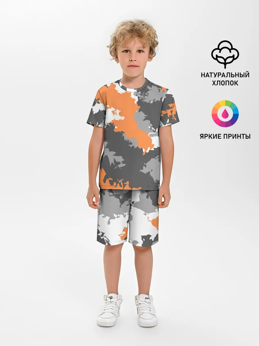 Детская пижама с шортами / Камуфляж