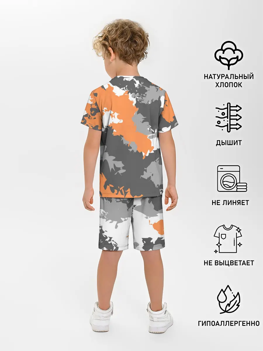 Детская пижама с шортами / Камуфляж
