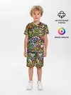 Детская пижама с шортами / Уличные граффити