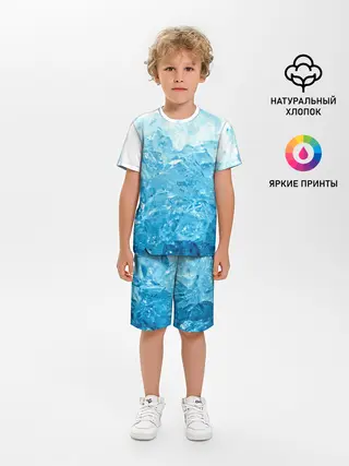 Детская пижама с шортами / Лёд