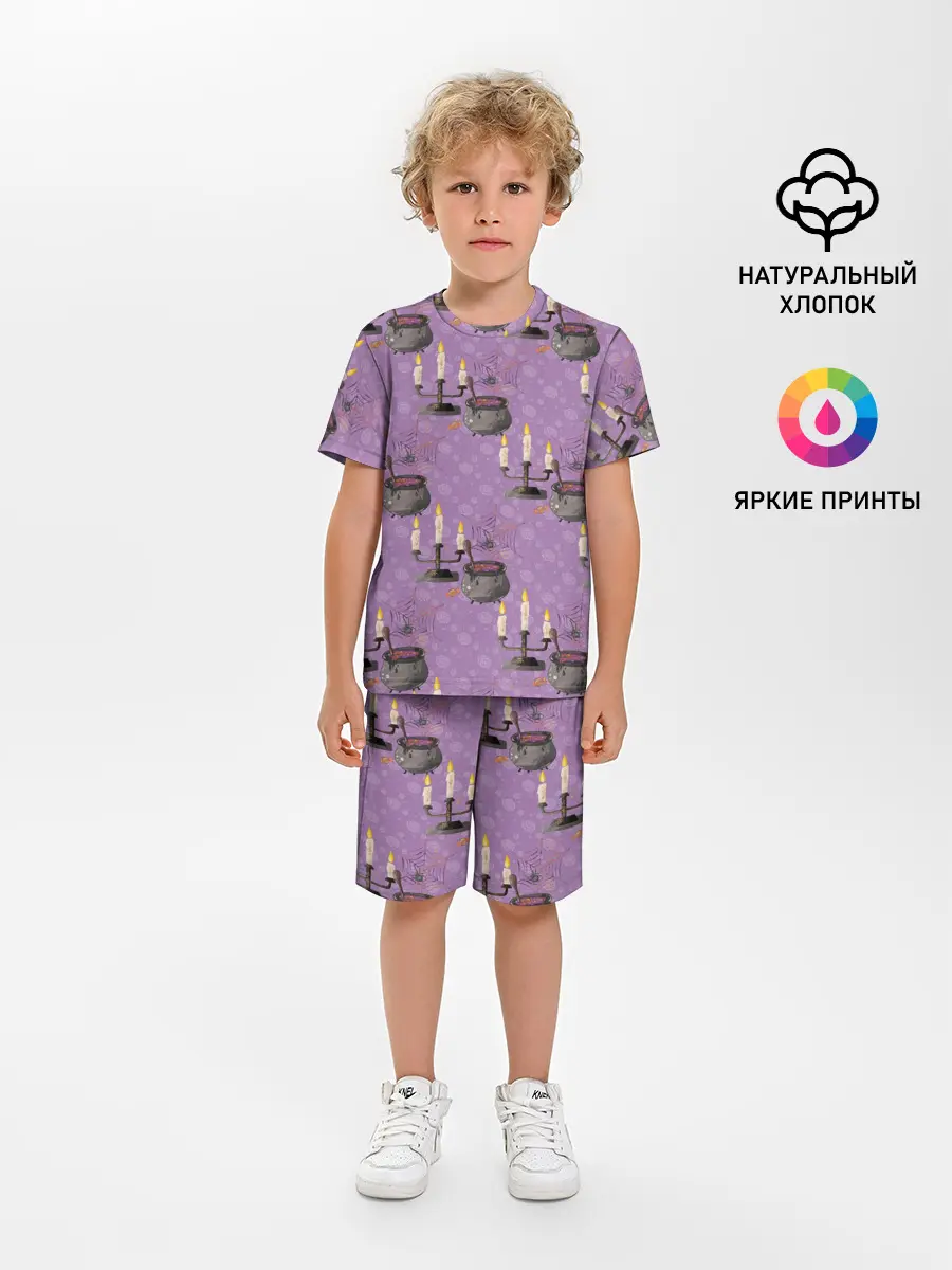 Детская пижама с шортами / Хэллоуин Свечи
