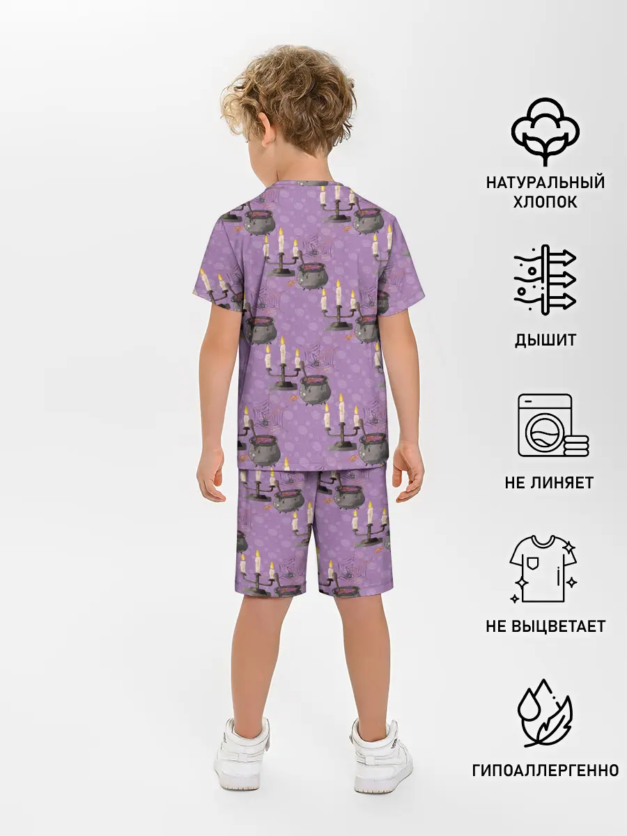 Детская пижама с шортами / Хэллоуин Свечи