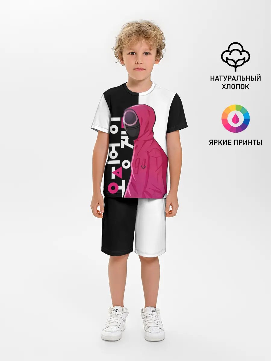 Детская пижама с шортами / Игра в кальмара / Squid Game.