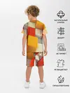 Детская пижама с шортами / КУБЫ 3D