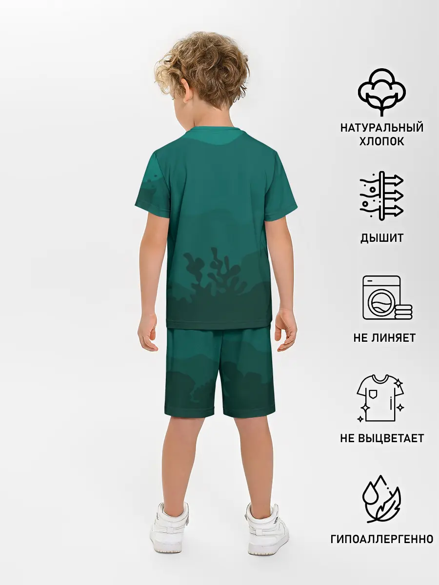 Детская пижама с шортами / Русалка