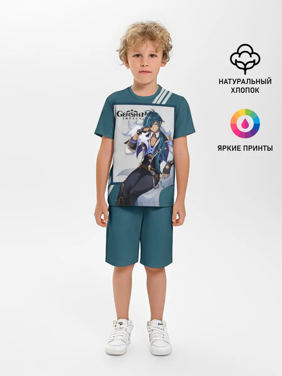 Детская пижама с шортами / Кэйа - Genshin Impact