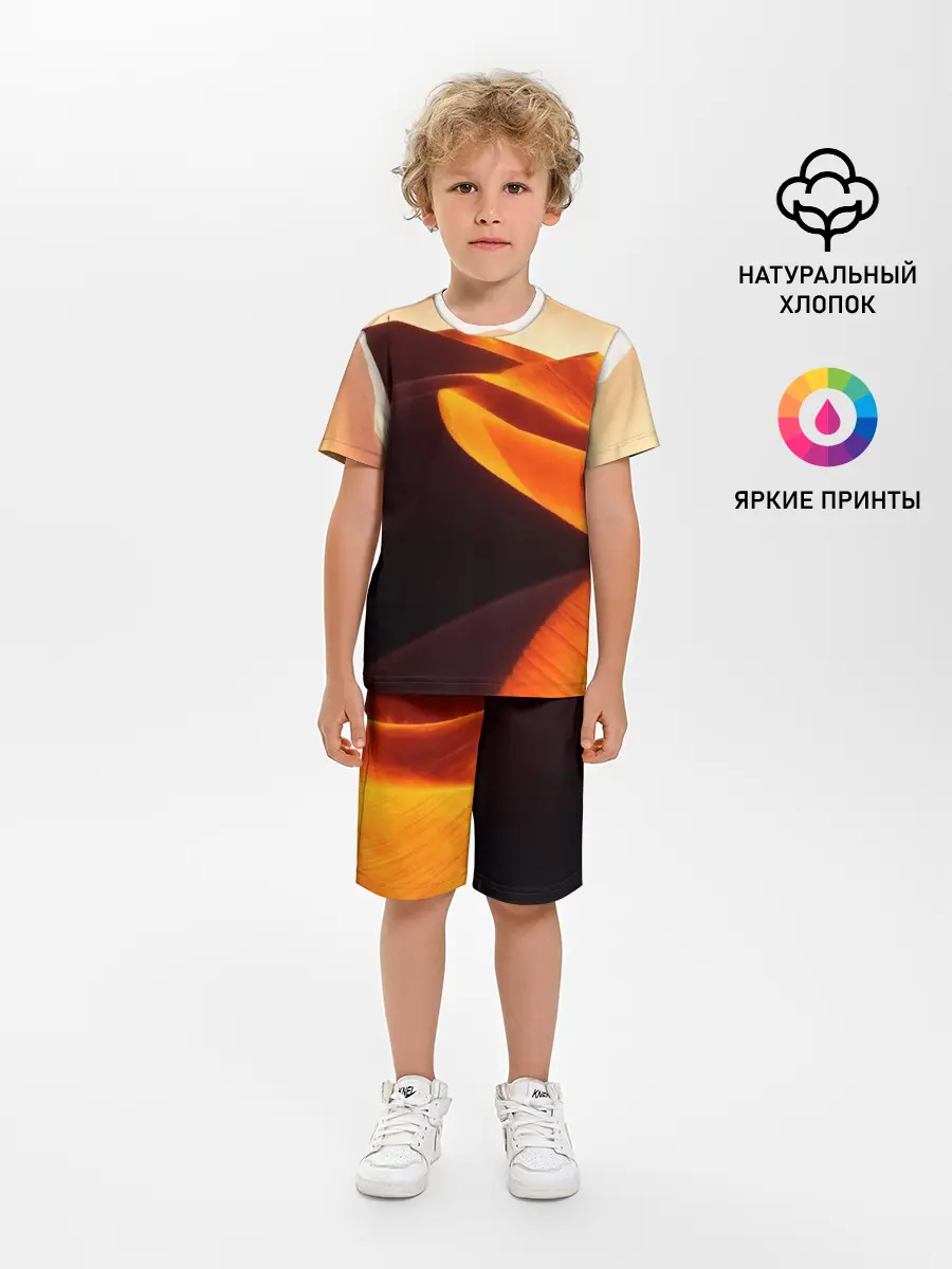 Детская пижама с шортами / Пустыня дюна барханы