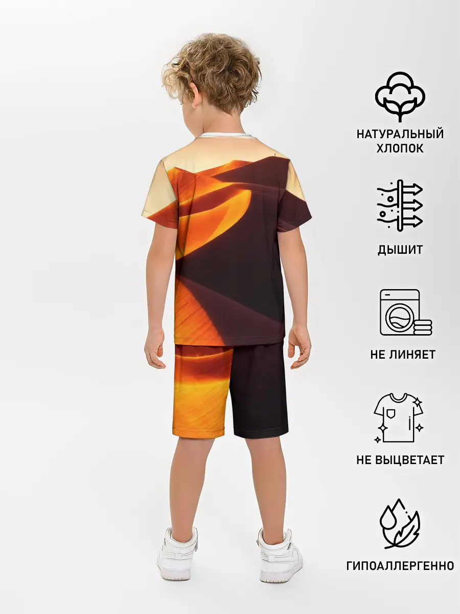 Детская пижама с шортами / Пустыня дюна барханы