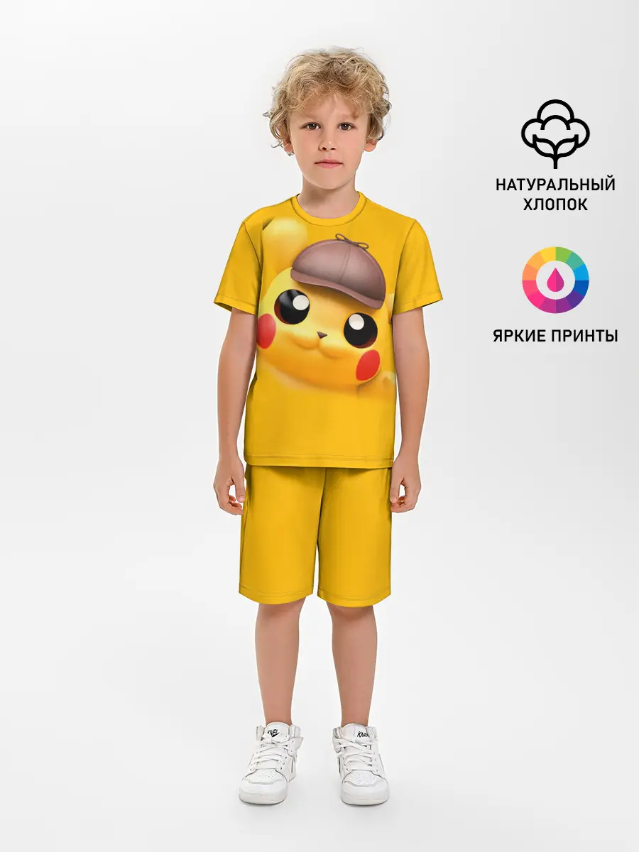 Детская пижама с шортами / Pikachu Pika Pika
