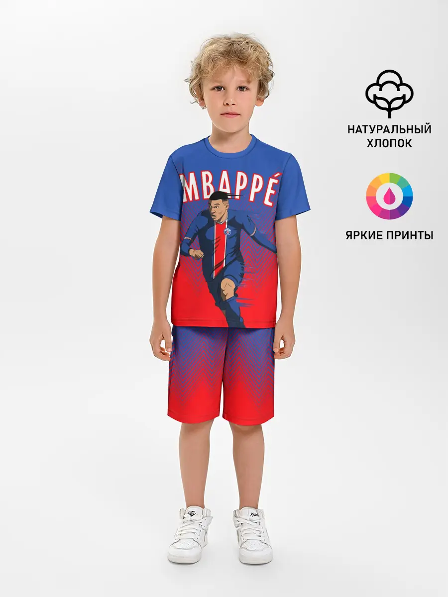 Детская пижама с шортами / КИЛИАН МБАППЕ / KYLIAN MBAPPE