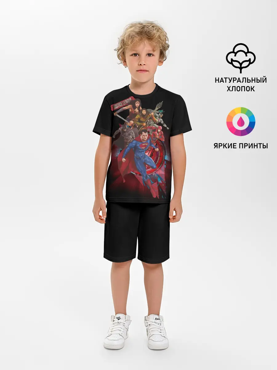 Детская пижама с шортами / Justice League