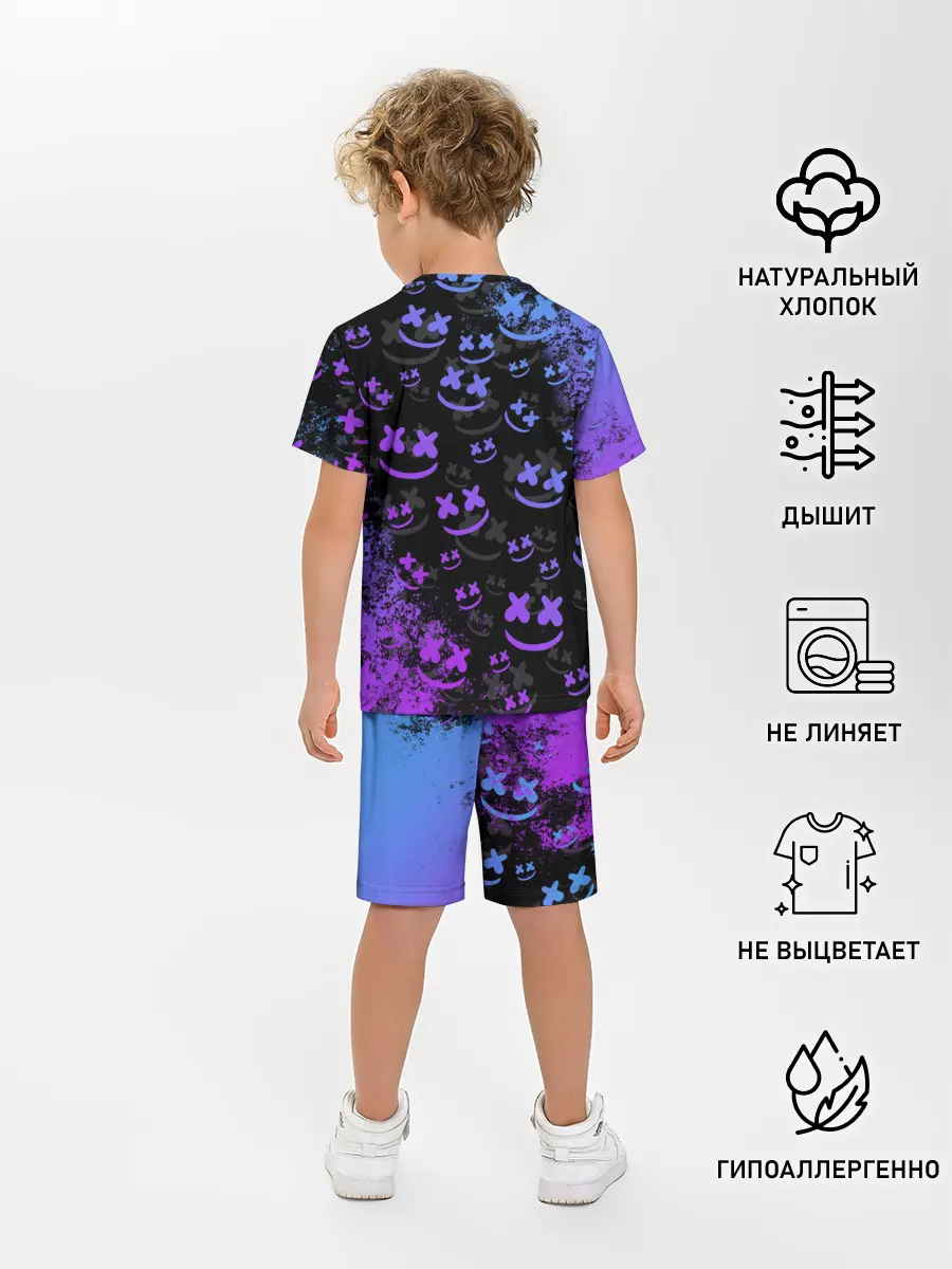 Детская пижама с шортами / Marshmello