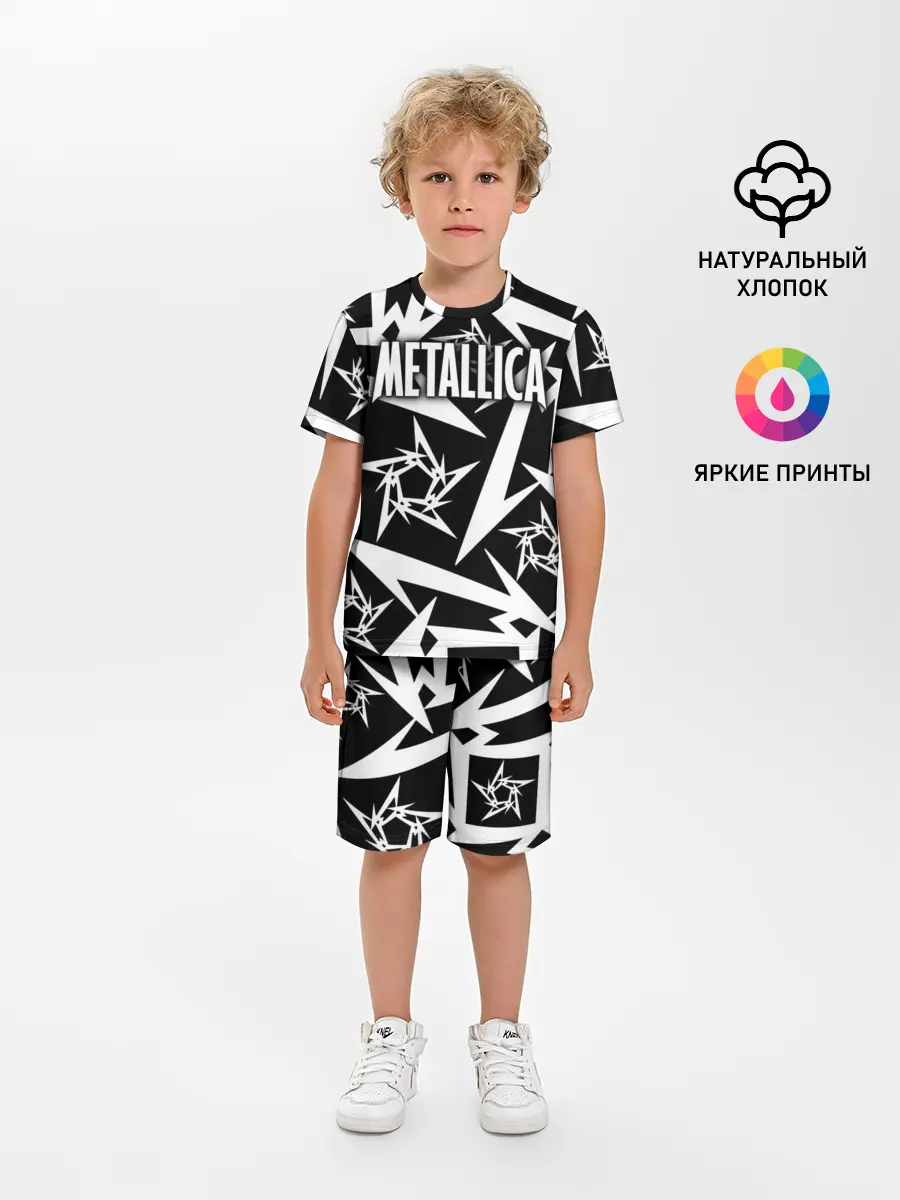 Детская пижама с шортами / Metallica