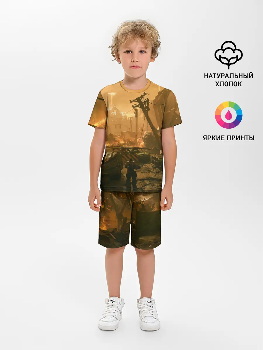 Детская пижама с шортами / GEARS OF WAR | ШЕСТЕРЕНКИ