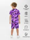 Детская пижама с шортами / Сирень