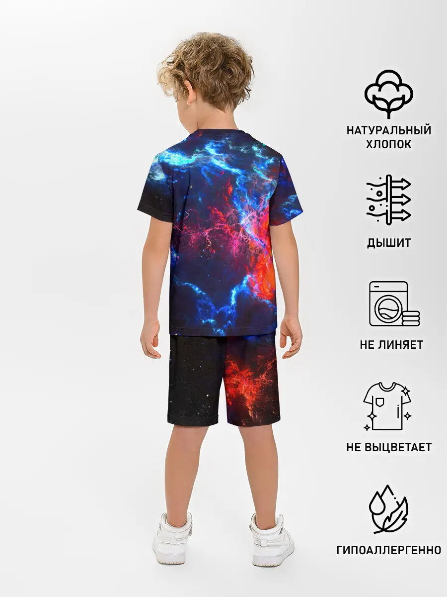 Детская пижама с шортами / Космос