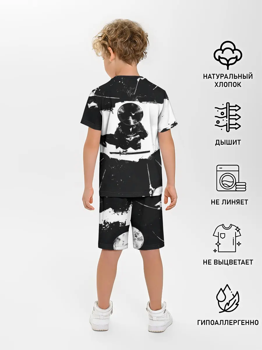 Детская пижама с шортами / Ghost of Tsushim | Призрак Цусимы