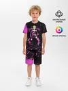 Детская пижама с шортами / Кира джоджо фиолетовые брызги