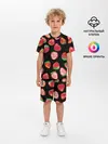 Детская пижама с шортами / Клубничка