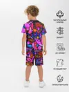 Детская пижама с шортами / Неоновое граффити