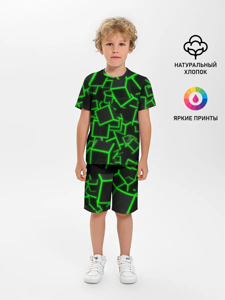 Детская пижама с шортами / Cyber cube