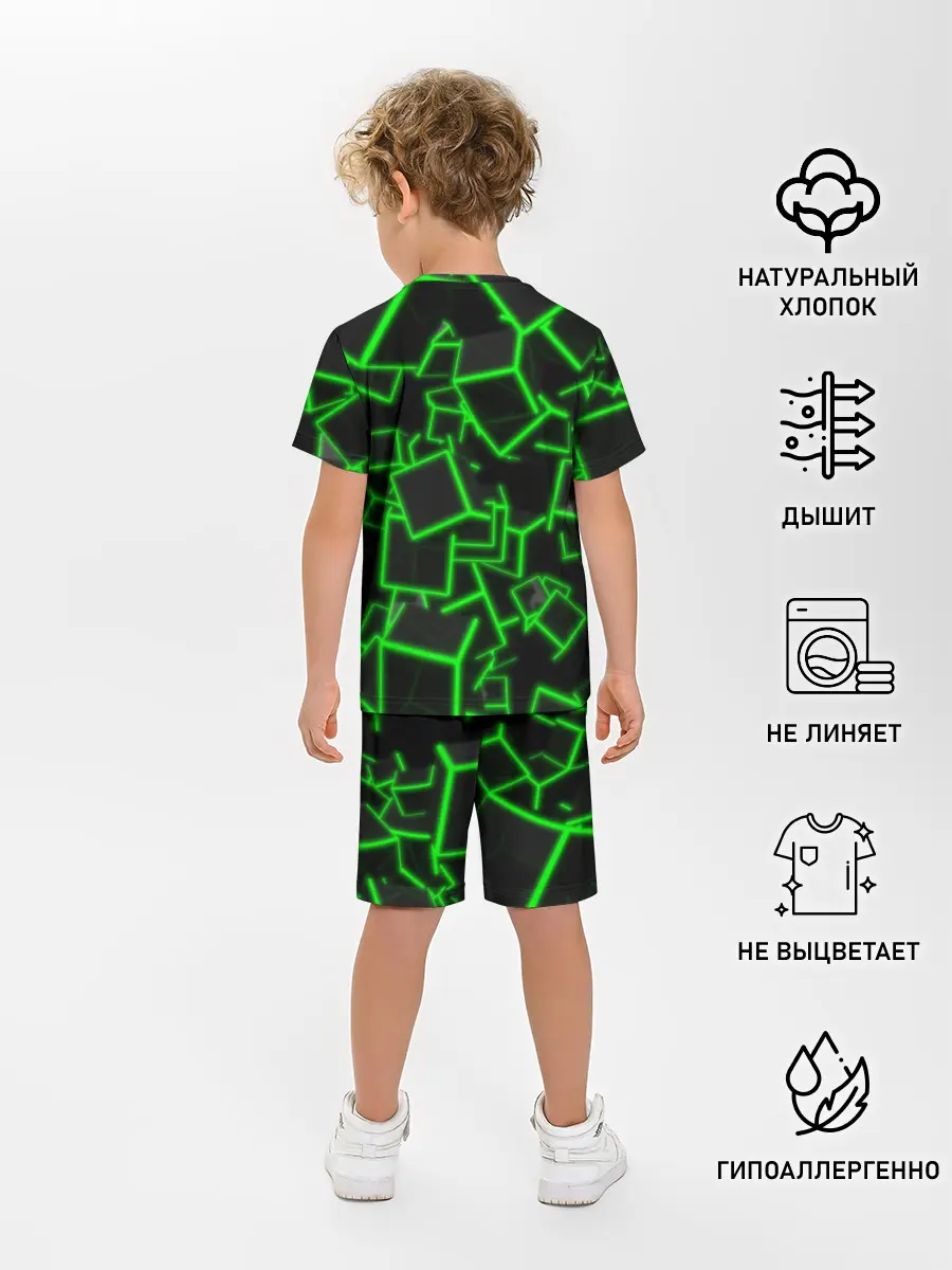 Детская пижама с шортами / Cyber cube