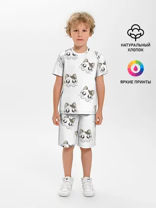 Детская пижама с шортами / Котята