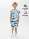 Детская пижама с шортами / Косатки киты