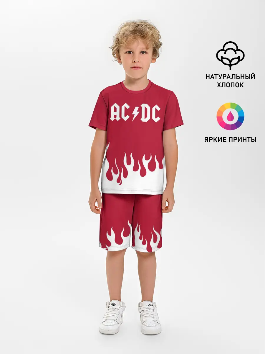 Детская пижама с шортами / AC DC