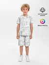 Детская пижама с шортами / Нарисованный город