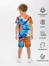 Детская пижама с шортами / Tie dye