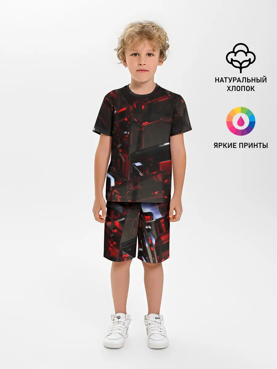 Детская пижама с шортами / МЕТАЛЛИЧЕСКИЙ