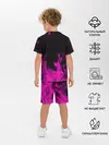 Детская пижама с шортами / KILLER QUEEN розовое пламя