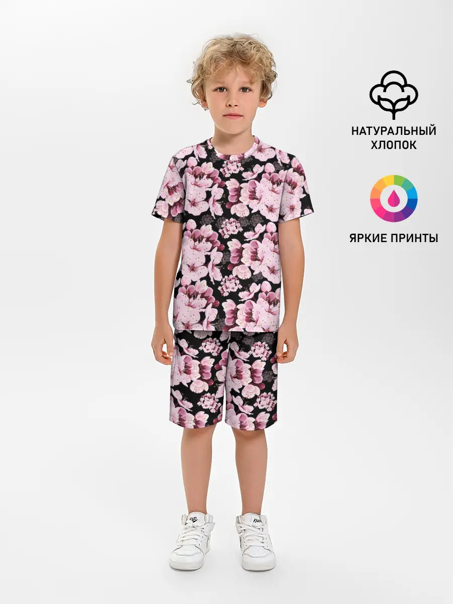 Детская пижама с шортами / Сакура
