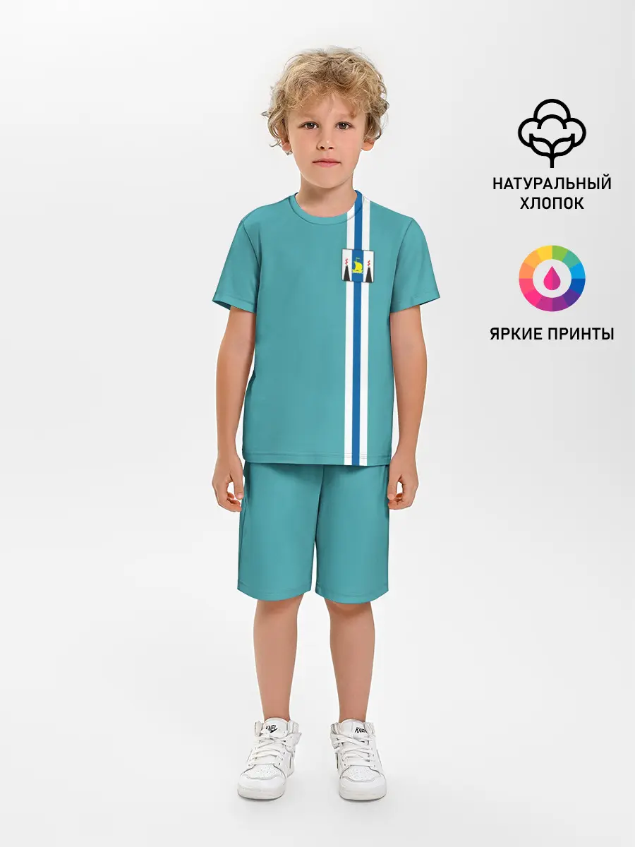 Детская пижама с шортами / Сахалинская область