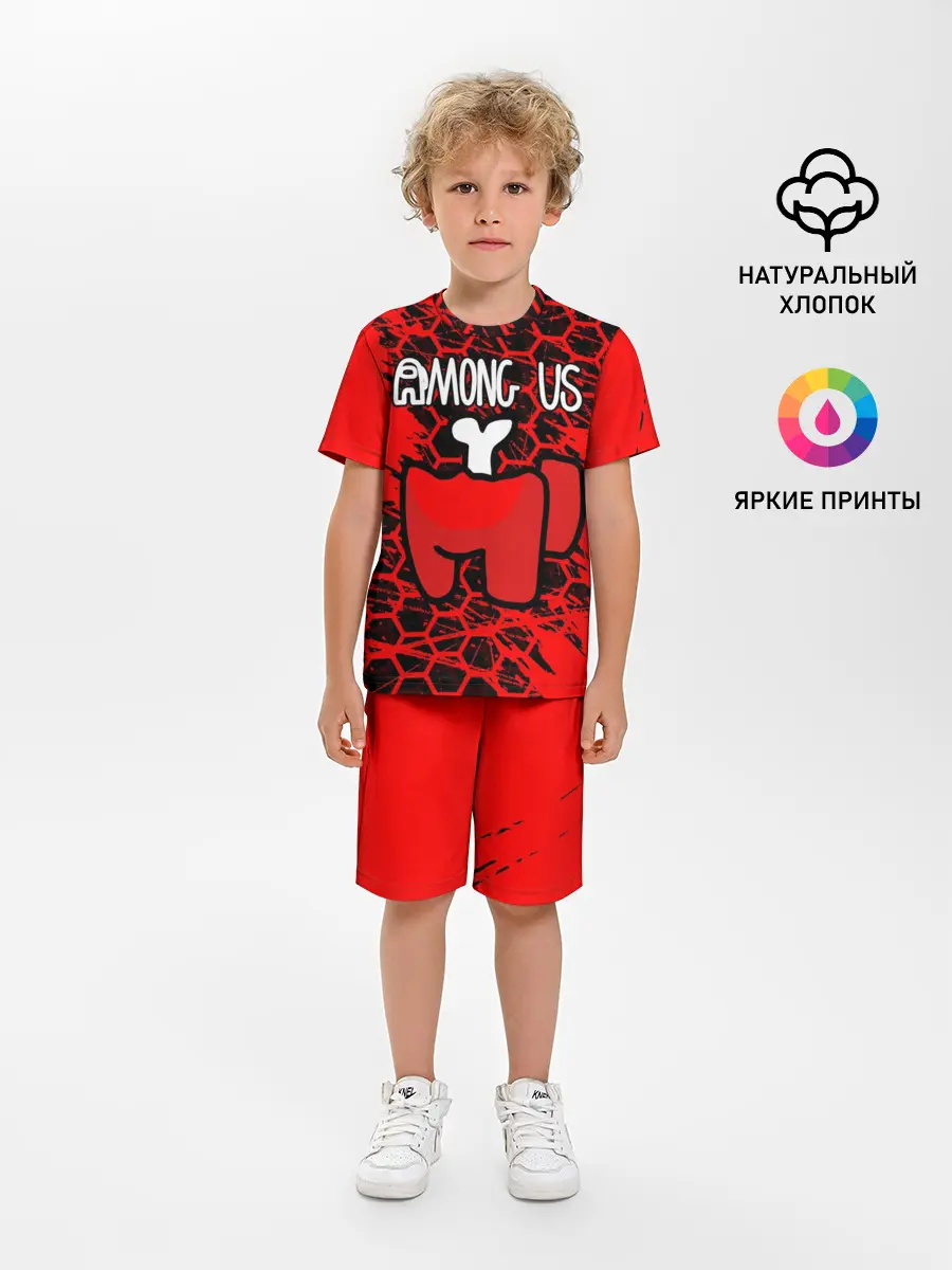 Детская пижама с шортами / AMONG US