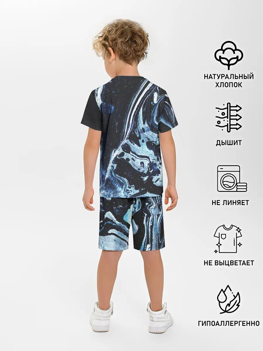 Детская пижама с шортами / Текстура