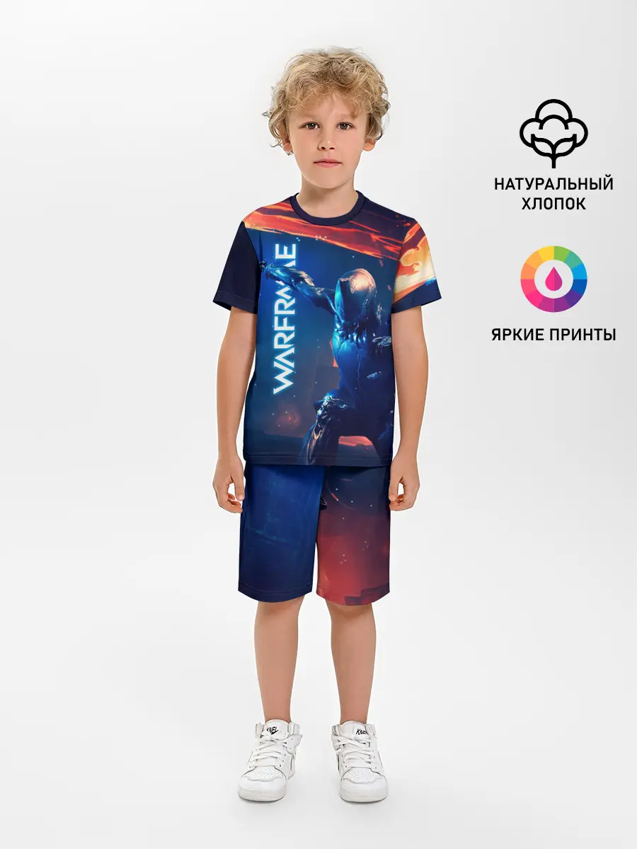Детская пижама с шортами / WAFRAME NEON KATANA FIRE