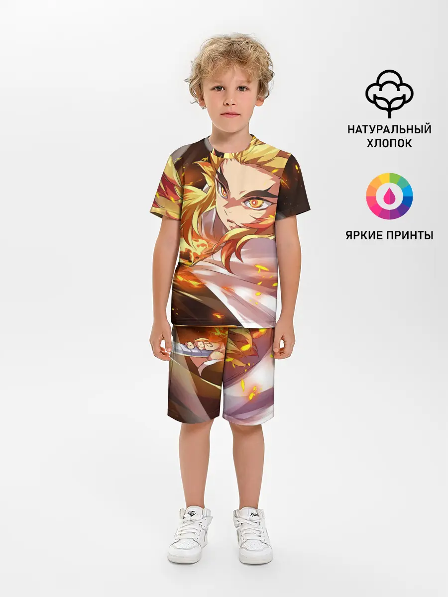 Детская пижама с шортами / Клинок Рассекающий Демонов
